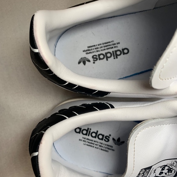 Adidas Stan Smith sneakers Mens 8 White with triple hook & loop closure - Picture 8 of 9